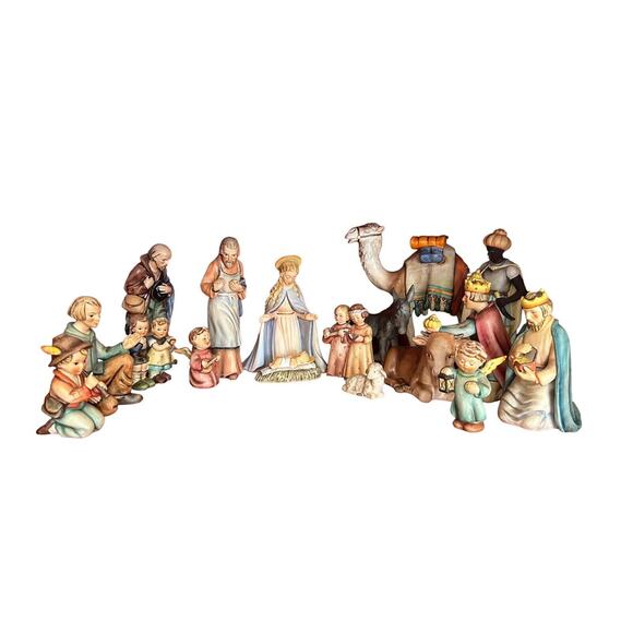 Hummel Christmas Nativity Set 17 Pieces TMK 1-4 From West Germany 1950’s *Read* - Picture 3 of 16